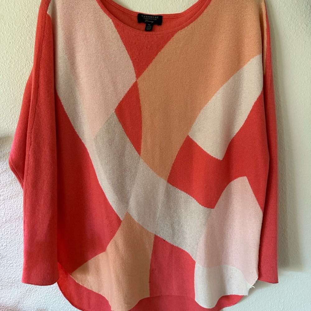 Colorful Abstract Cashmere Sweater